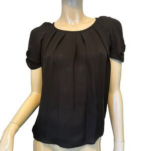 Joie Babydoll Blouse with Tie Neck Back